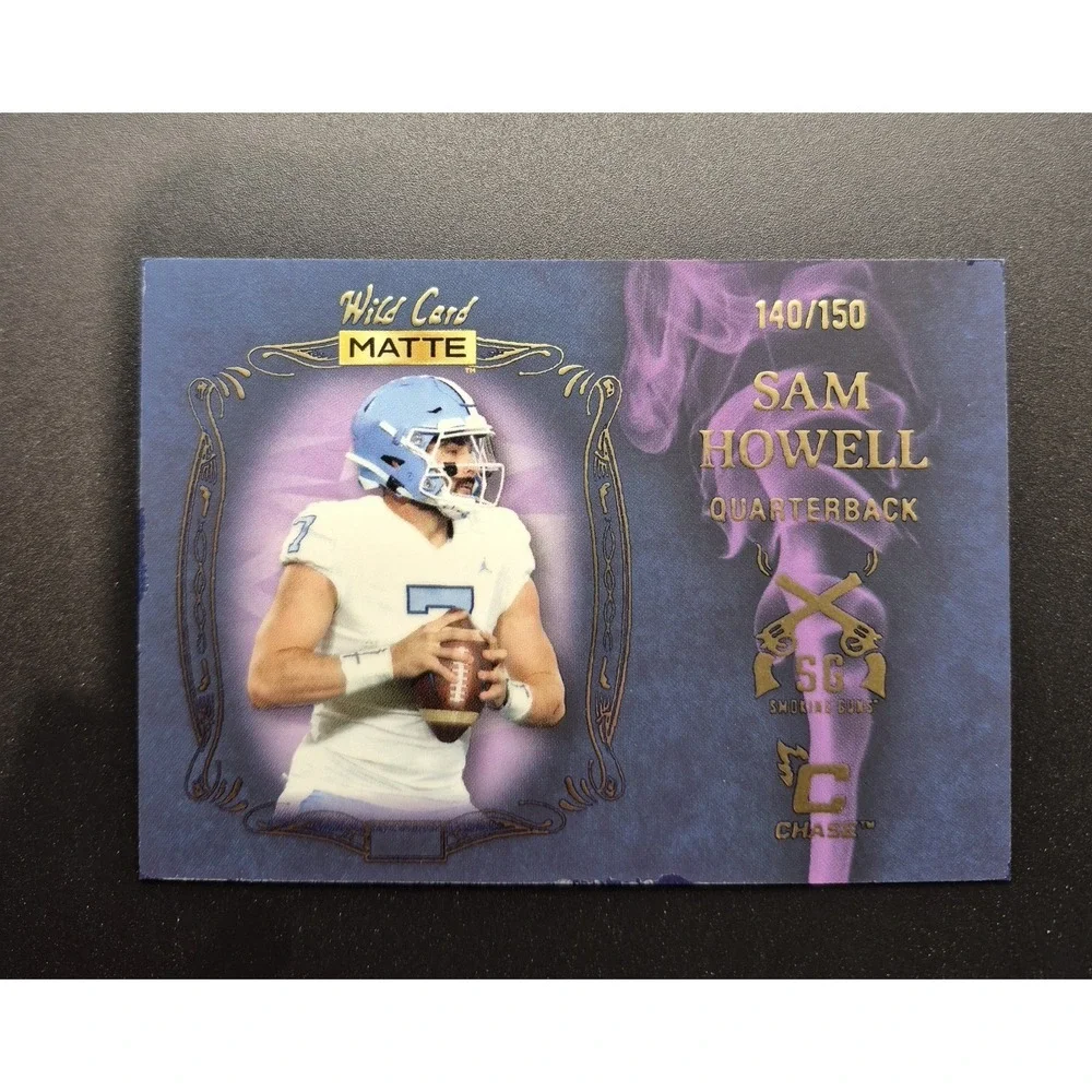 2022 Qild Card Matte Sam Howell #SG-8 Smoking Guns Chase Blue Purple Smoke